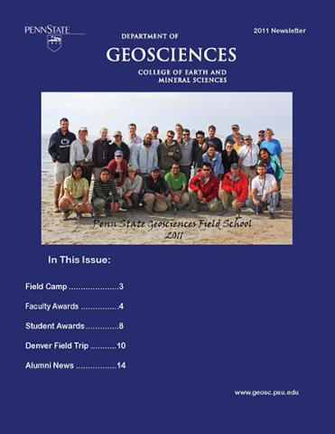 2011 Geosciences Cover