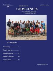 2011 Geosciences Cover