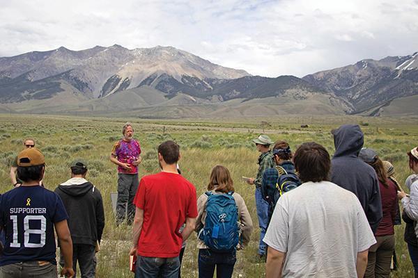 Students at field camp