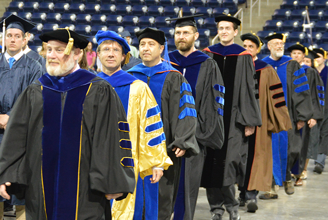 Faculty at graduation