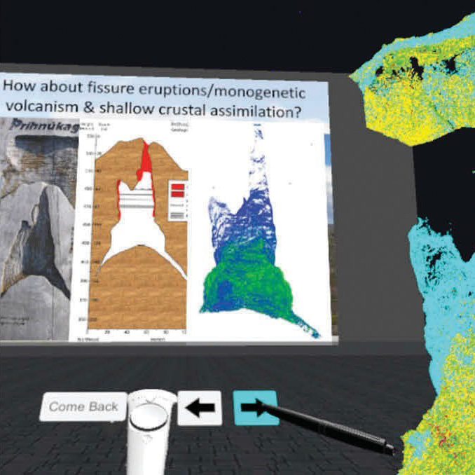 computer simulation on volcanos