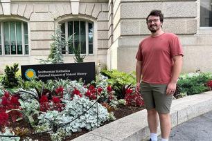 Erik Schoonover at the Smithsonian Museum of Natural History.